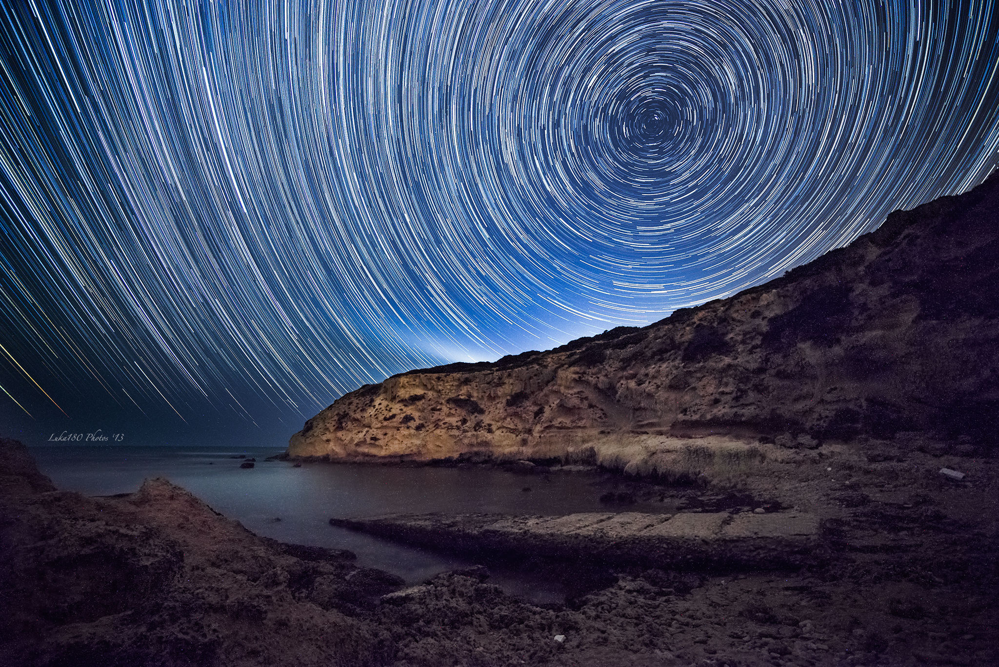 StarTrail a Capo Mannu