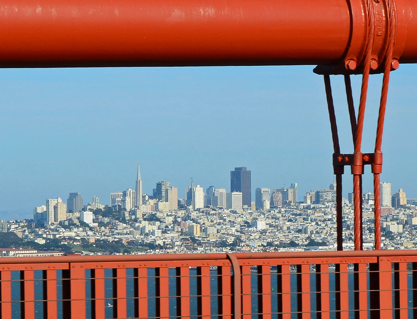 San Francisco seen from the Golden Gate