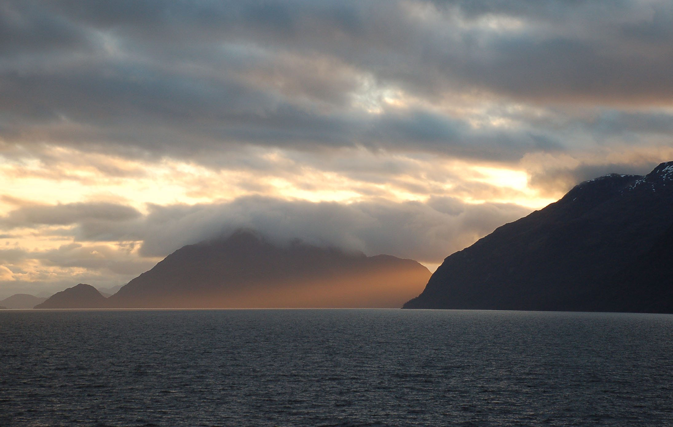 Tramonto sull'Evangelistas