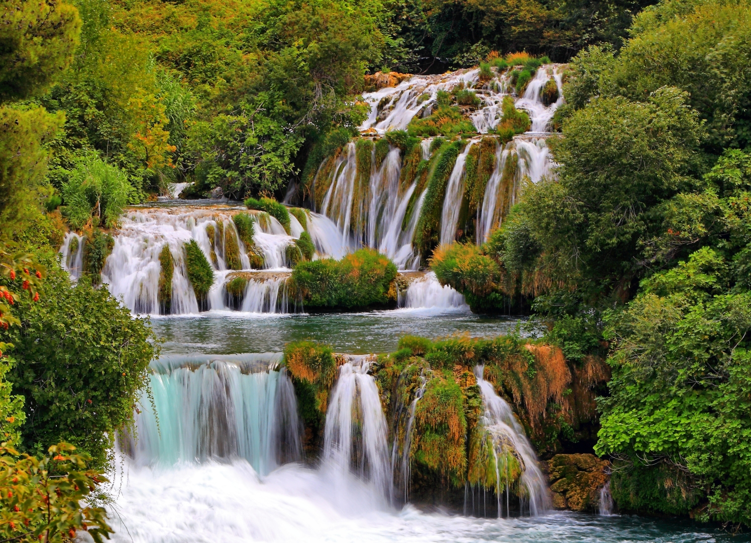 Un angolo del parco di Krka