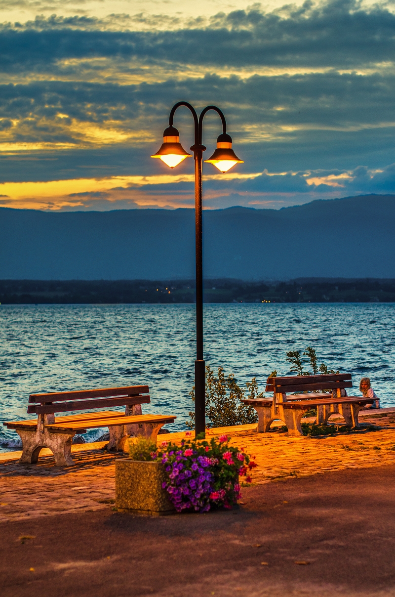 France - Chens-sur-Leman - End of day