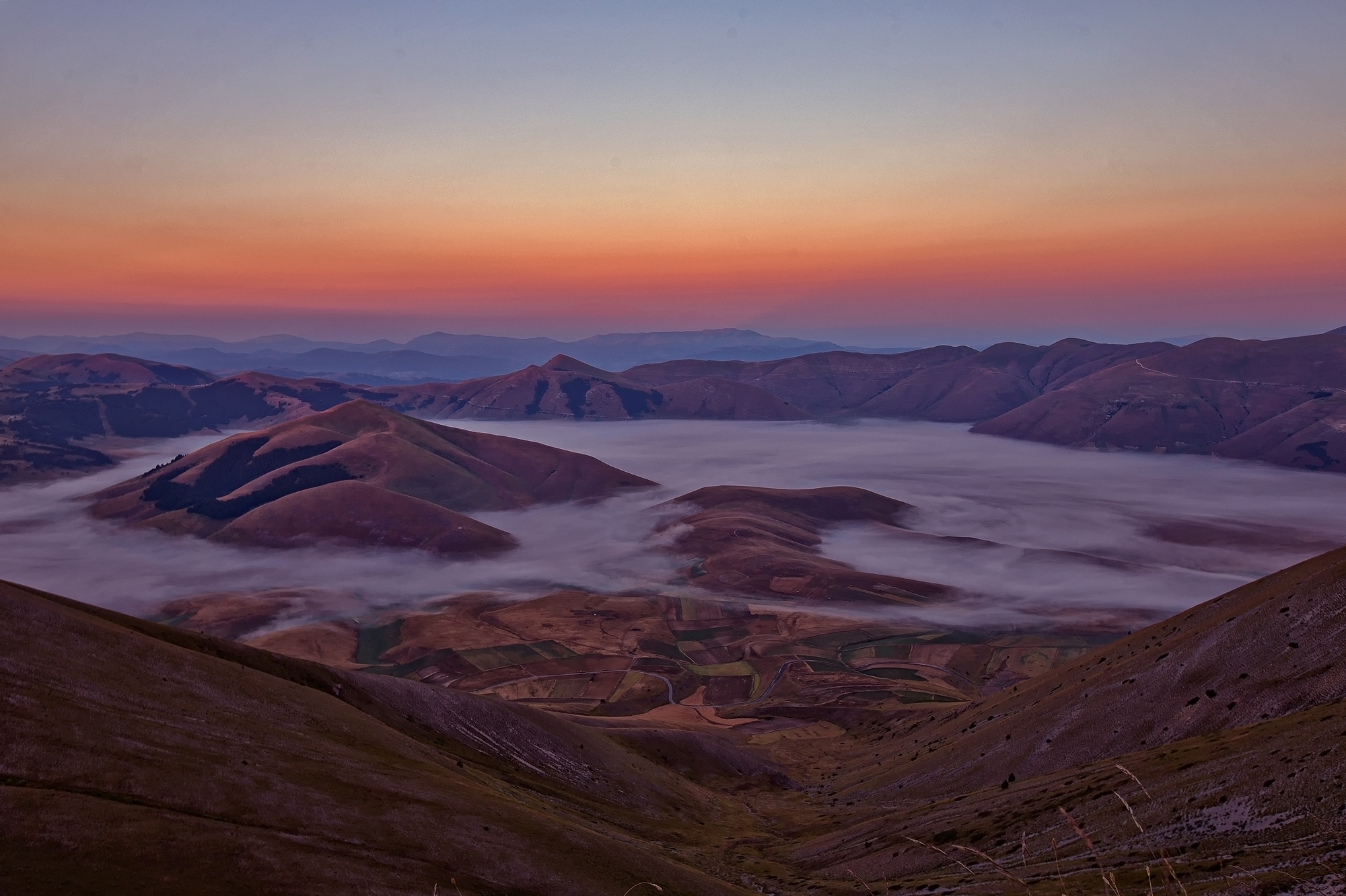 plain of Castelluccio .... view ..