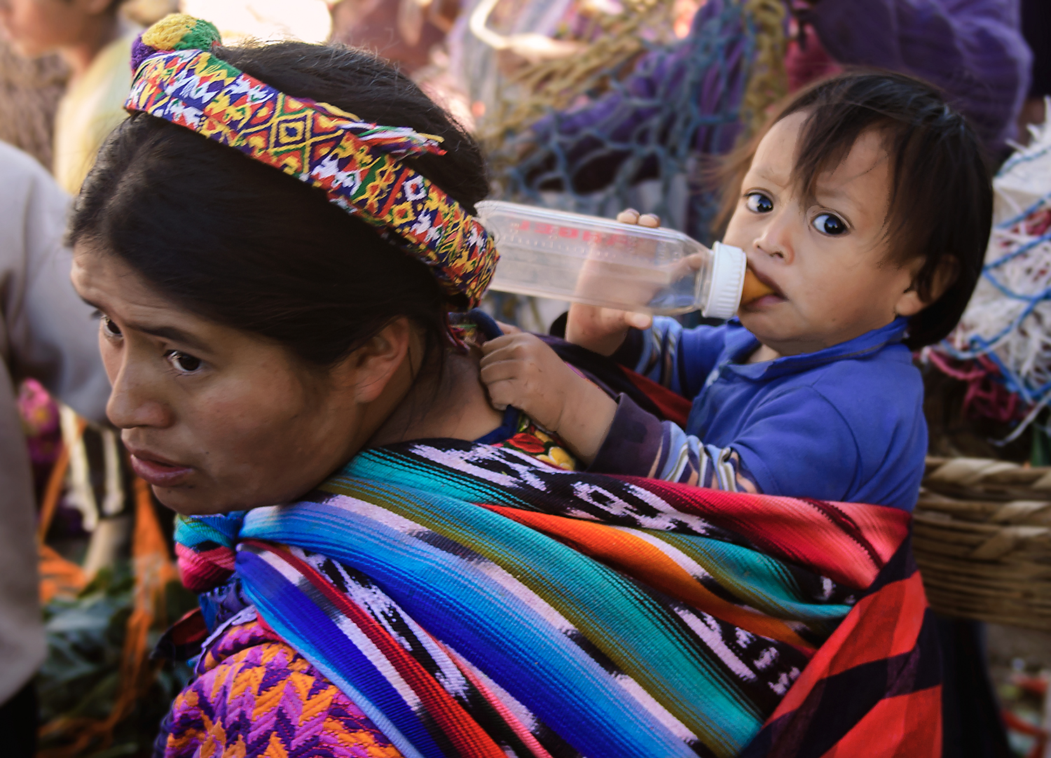 al mercato di Chichigastenango