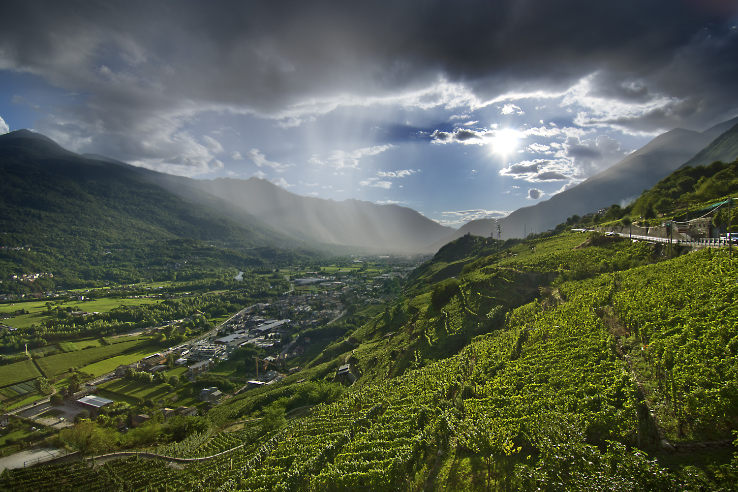 Temporale estivo in val tellina