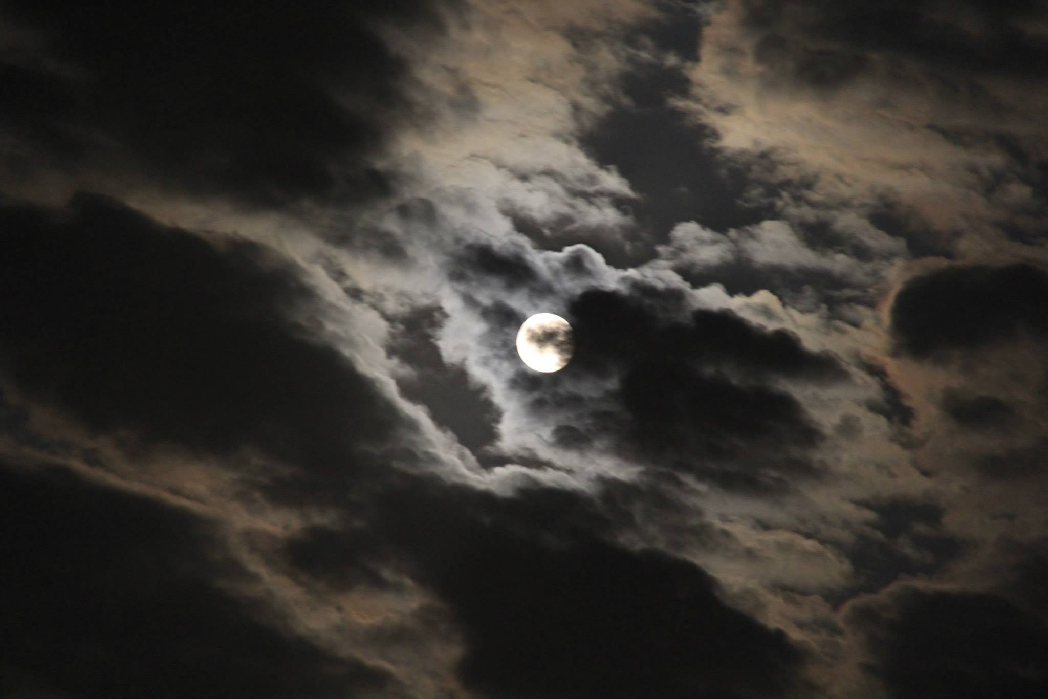 And the moon knocked ..