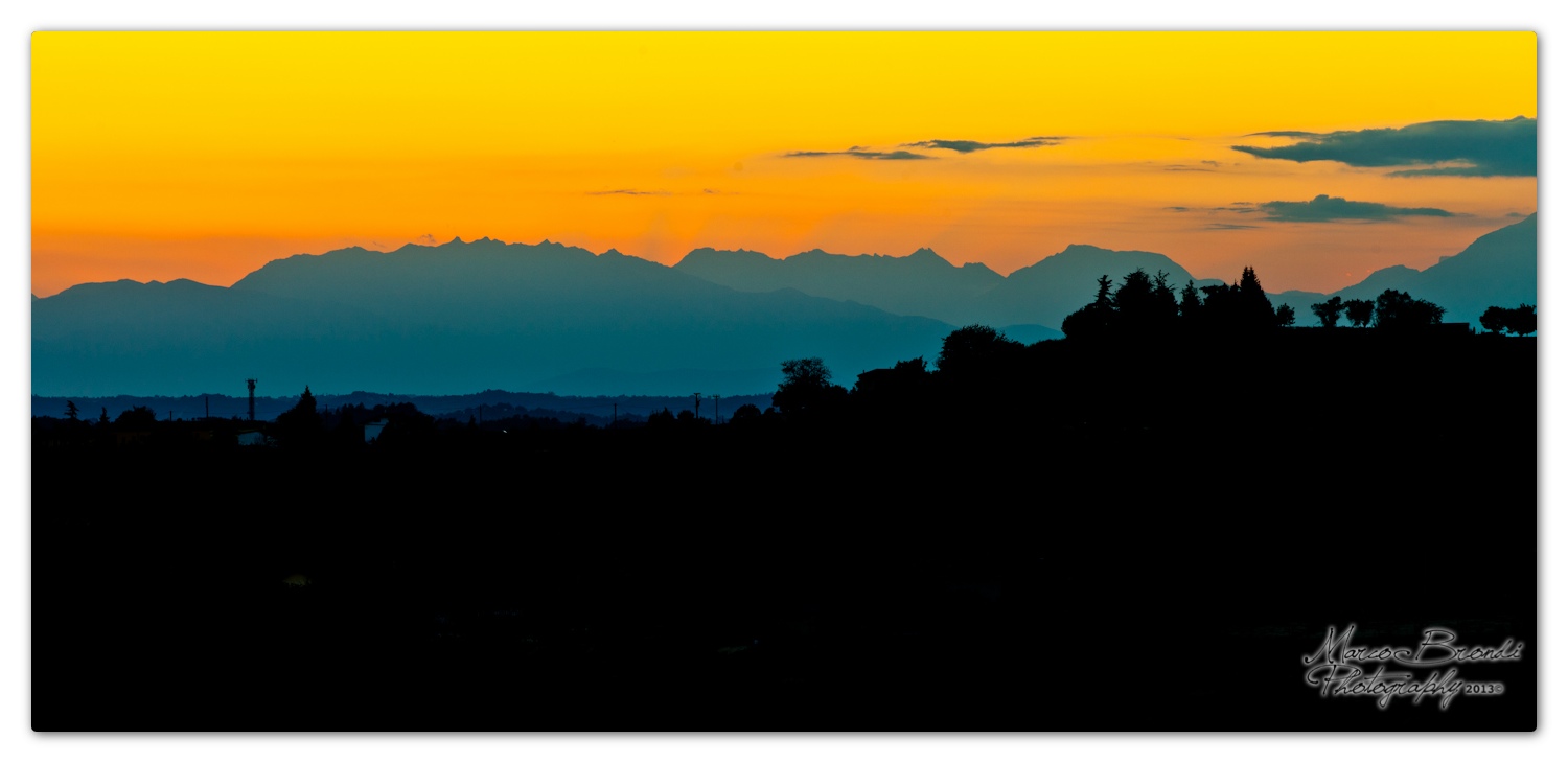 Montagne al tramonto