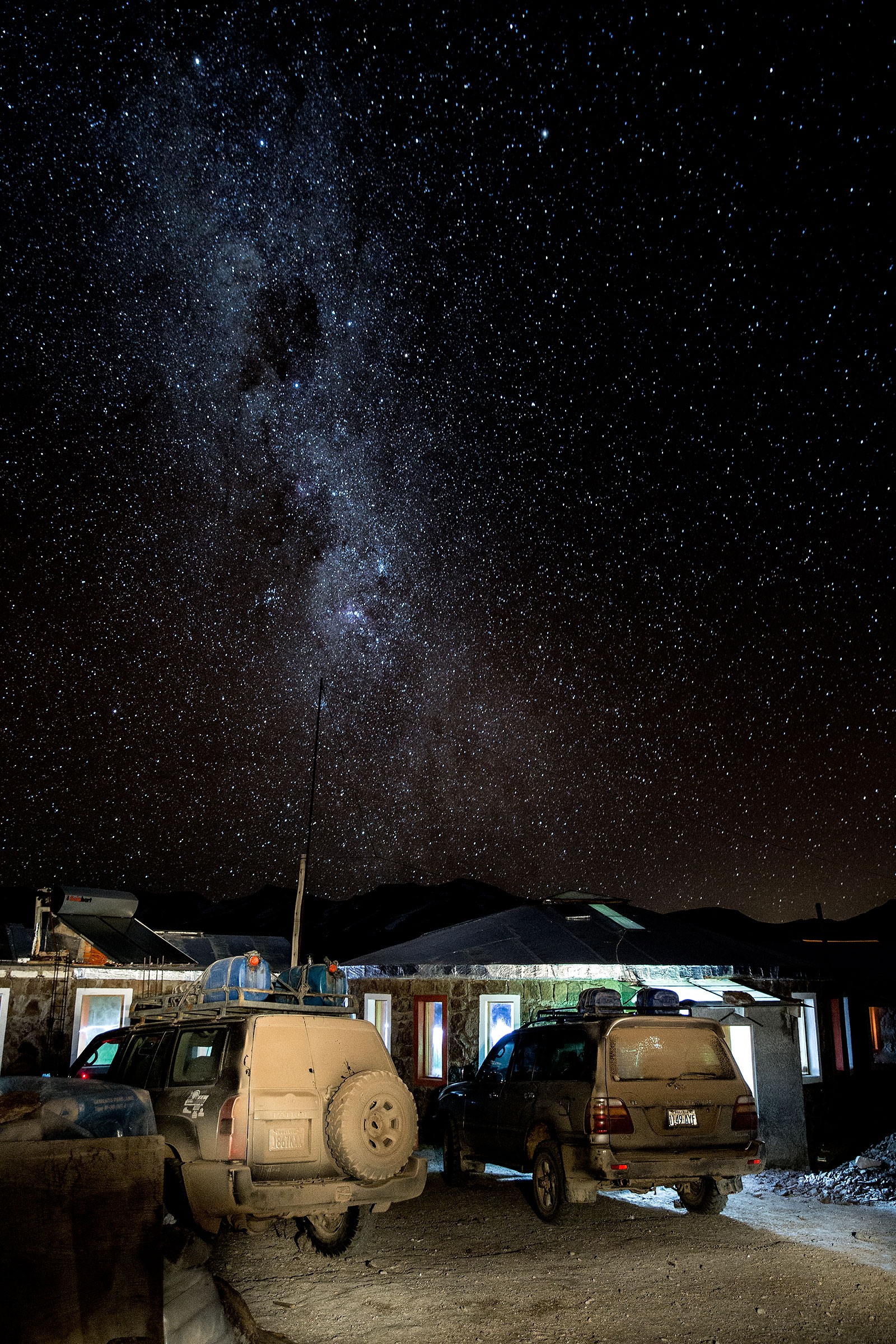 Bolivian Andes under the Milky Way
