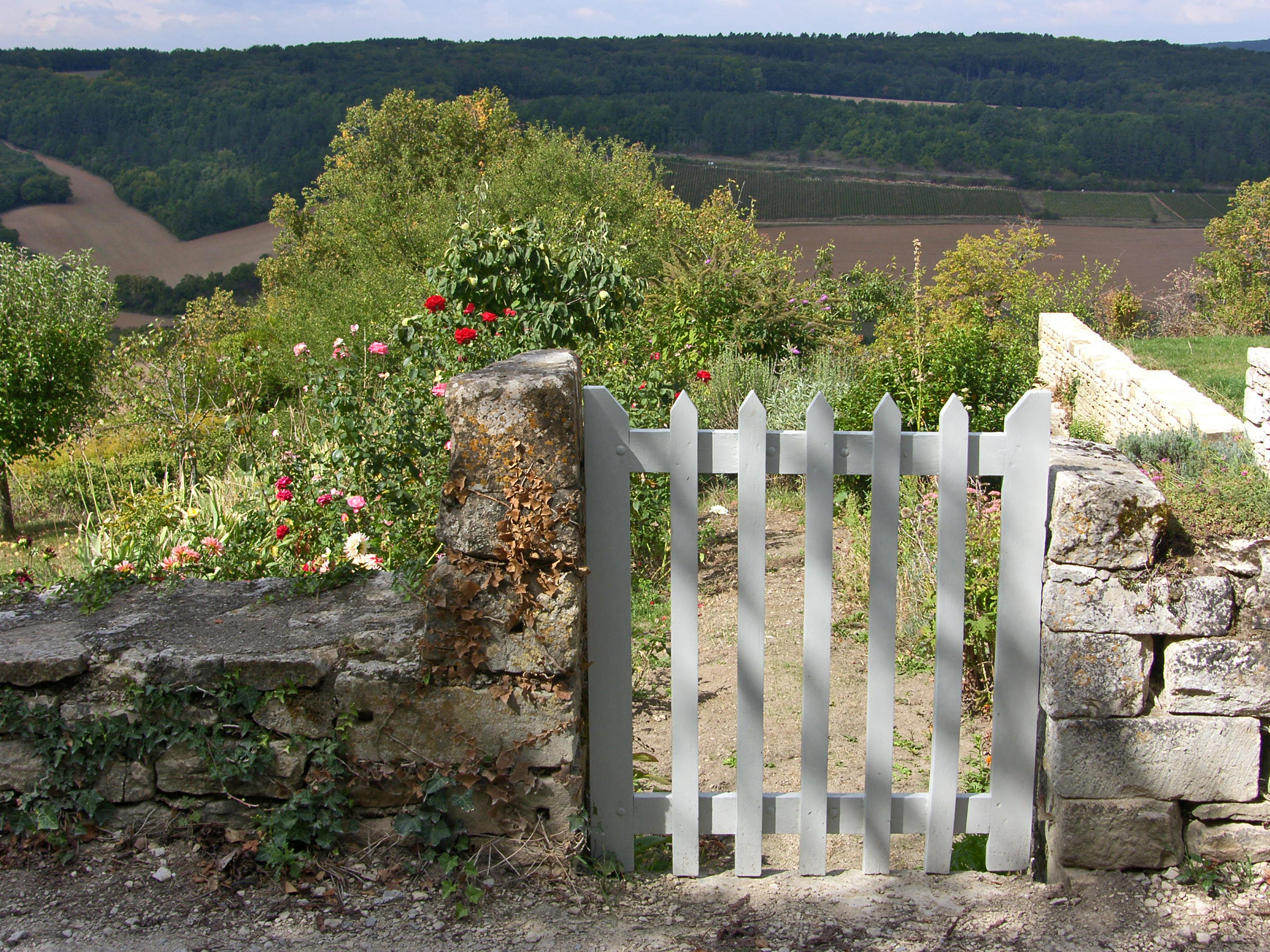 Il cancello bianco -Borgogna