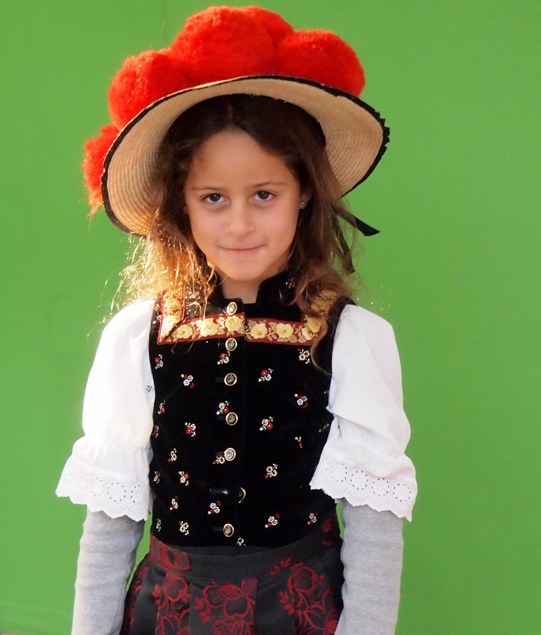 Bambina in costume folcloristico della Foresta nera (D)