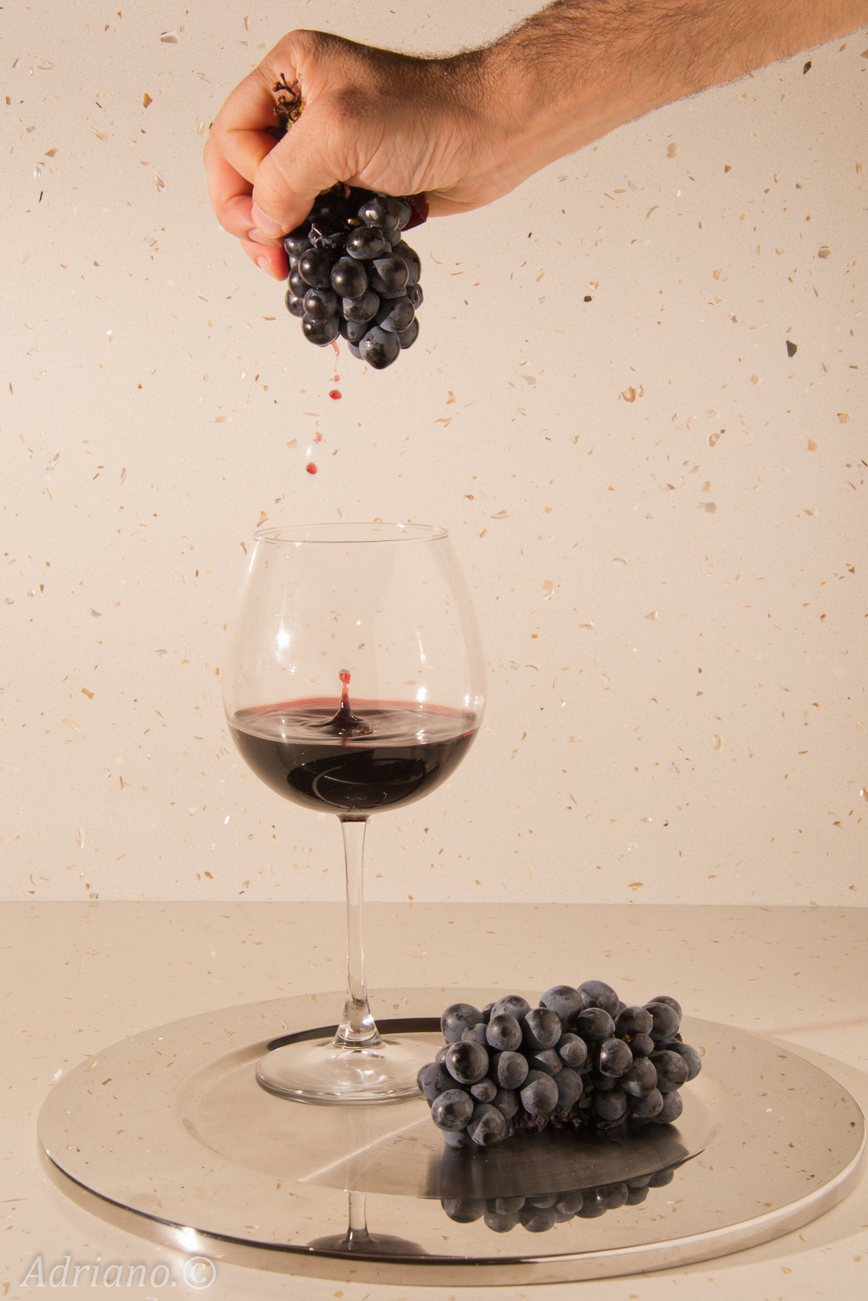 directly into the cup