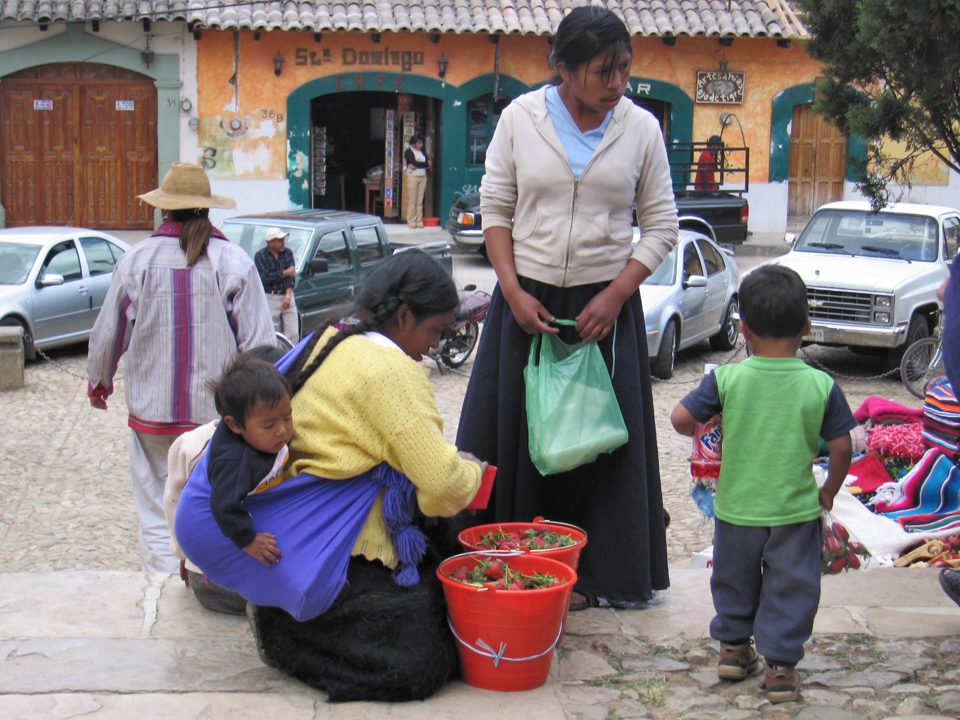 Venditrici di fragole