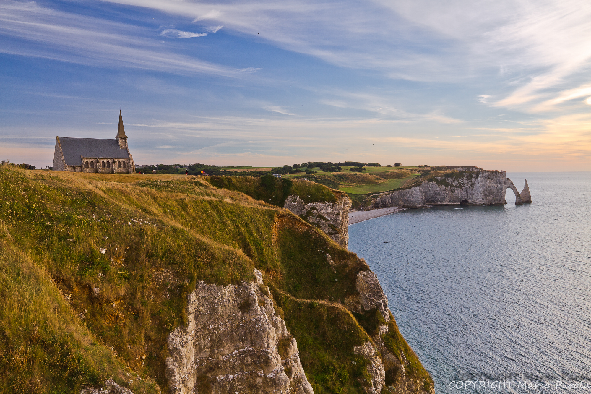 sunset at Etretat