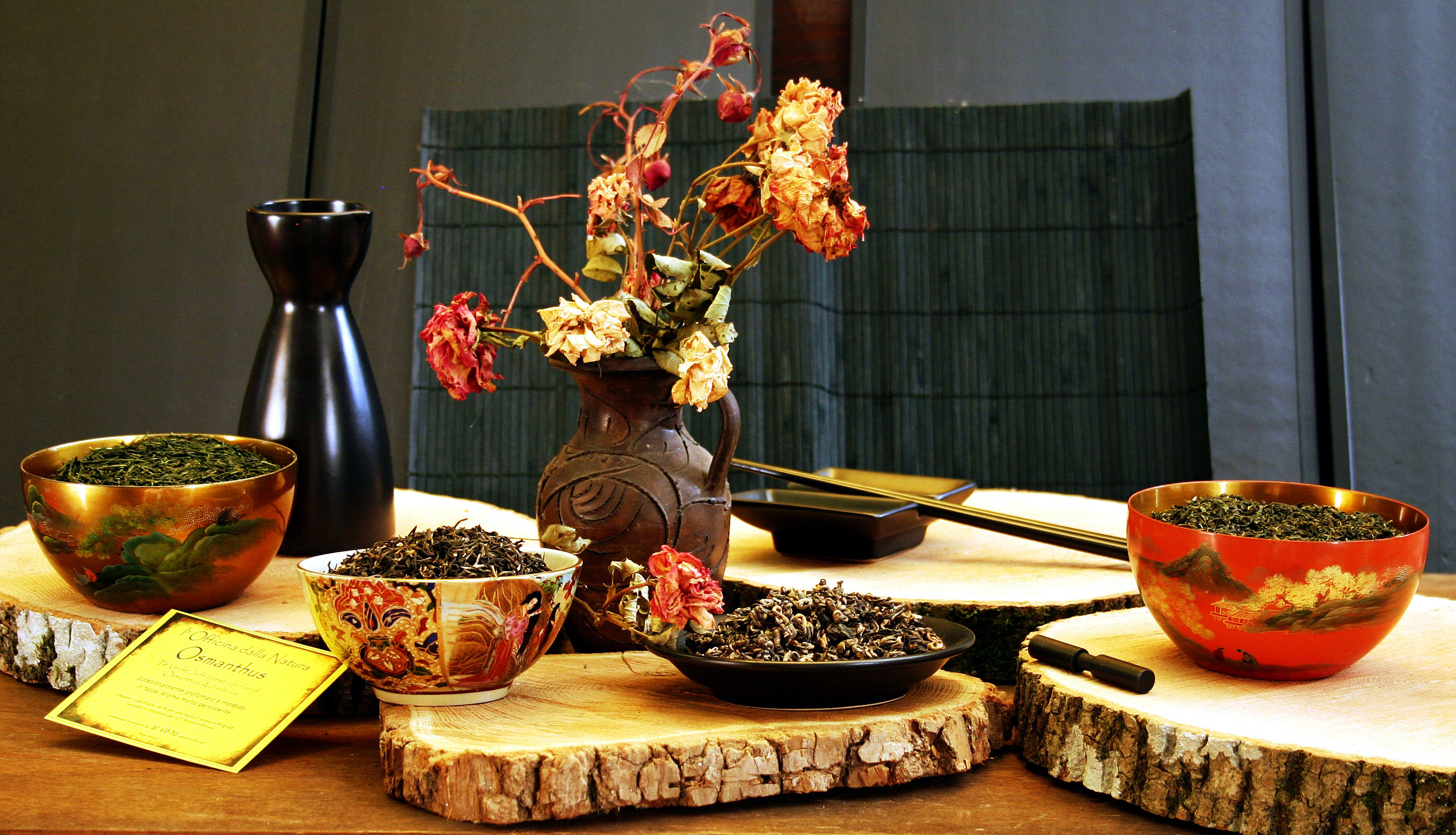 Gyokuro, Tamariokucha, Osmanthus.