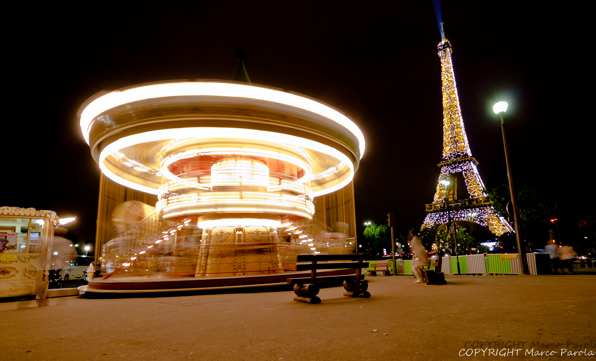The carousel and tower