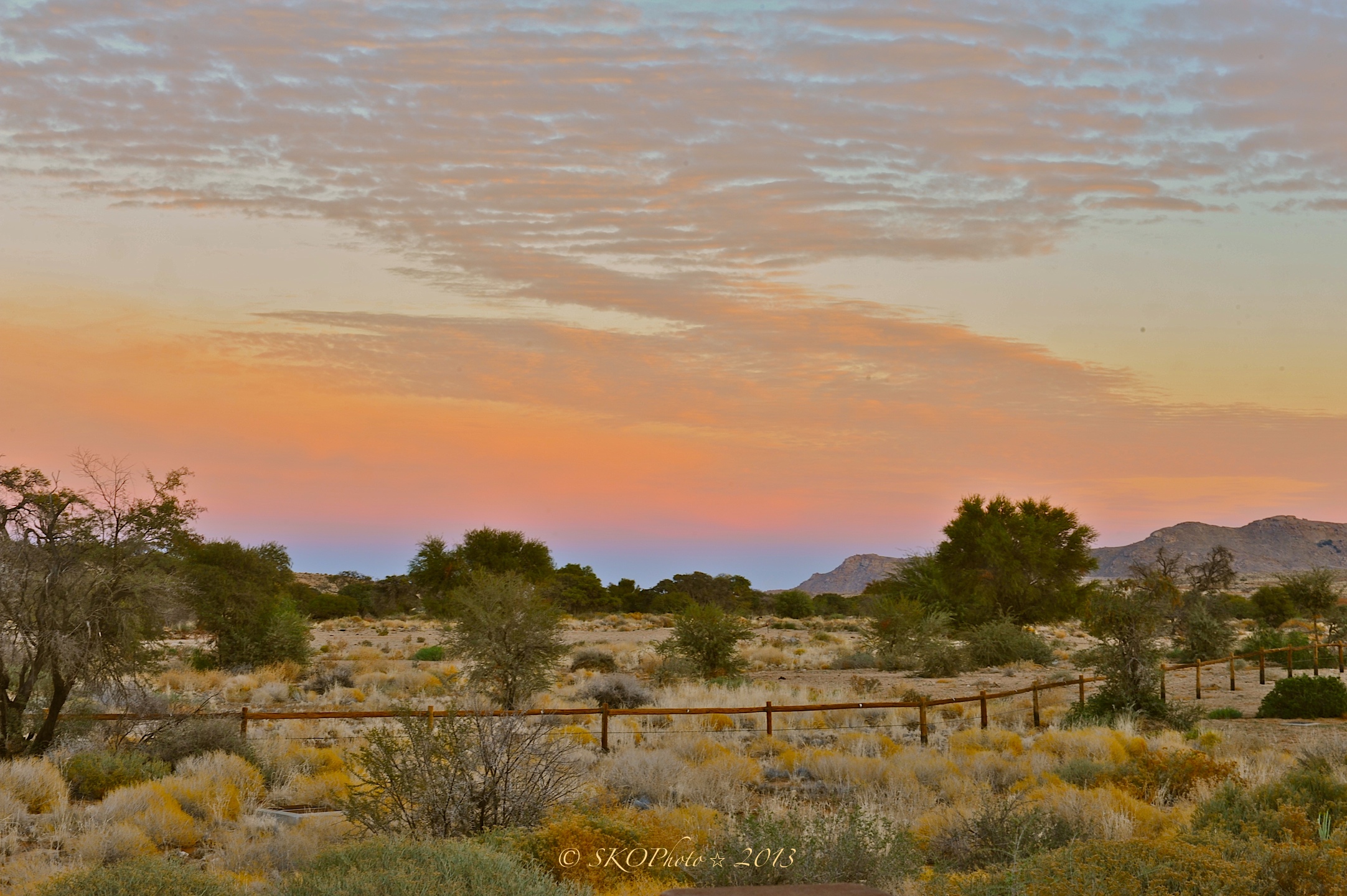 Aus al tramonto  Namibia