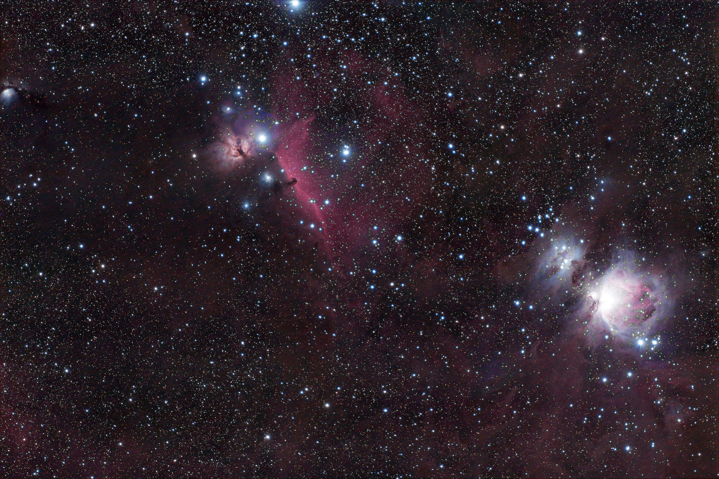 Nebulose nella costellazione di Orione