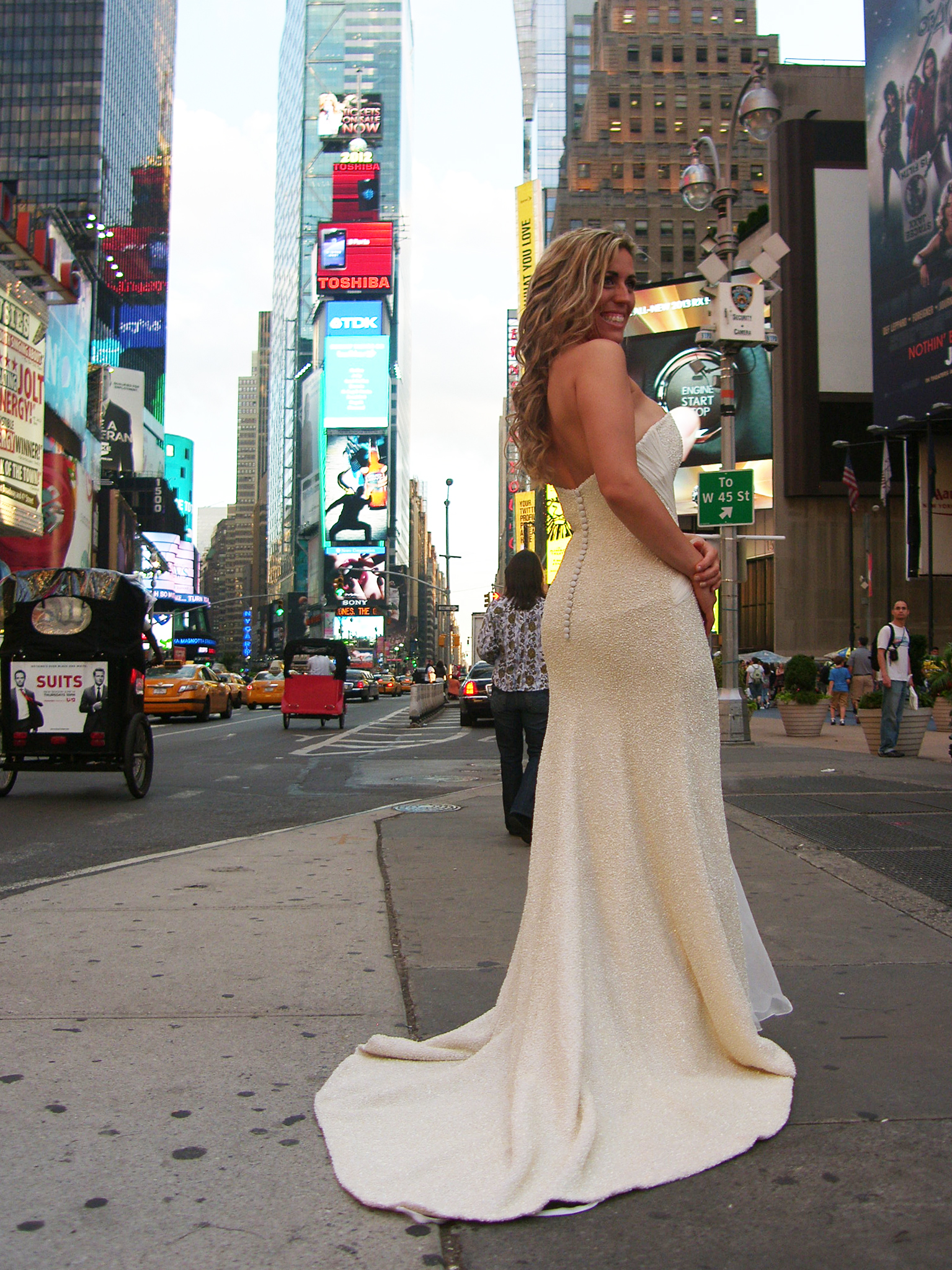 La sposa a Time Square