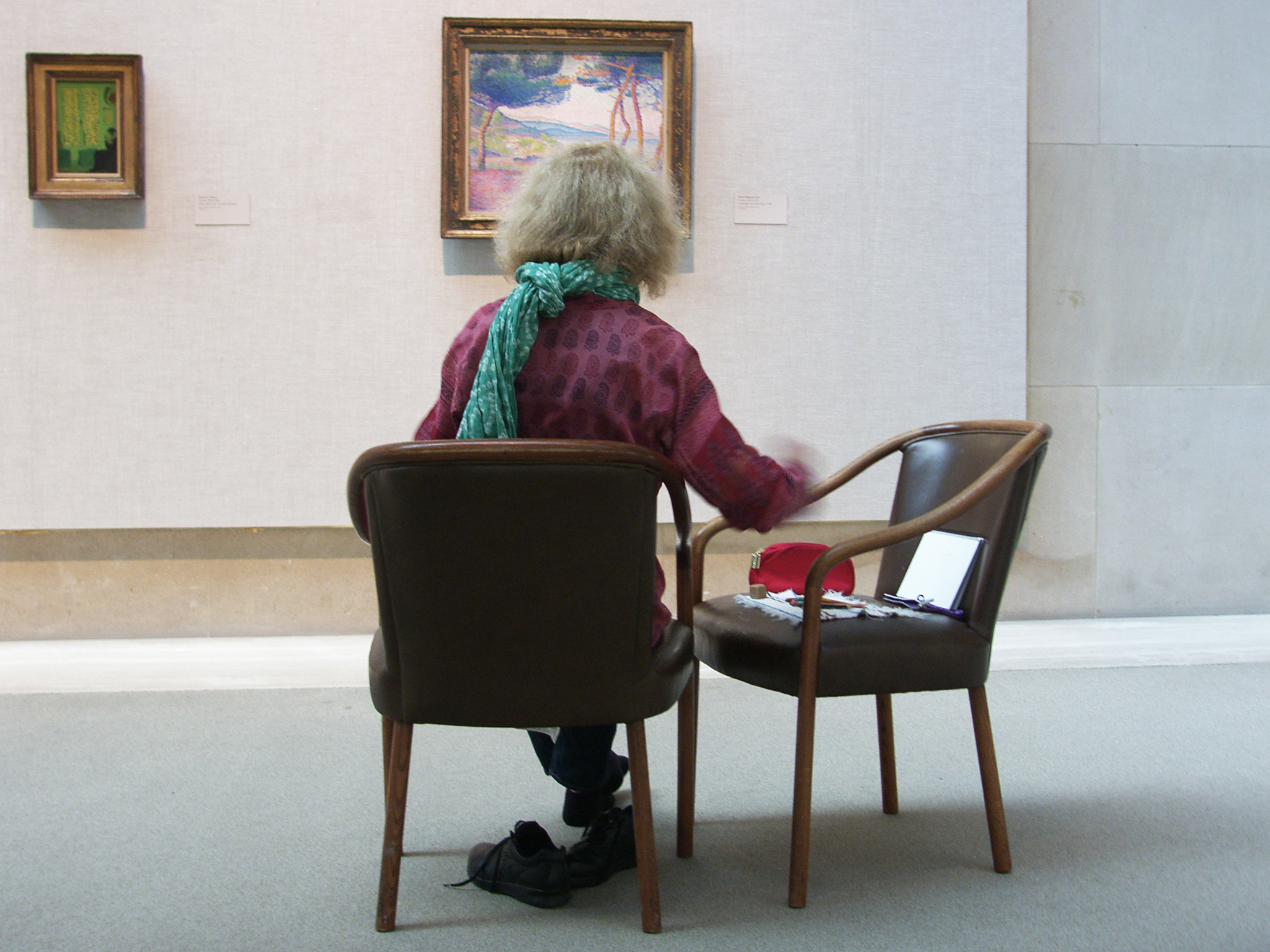 La pittrice al museo