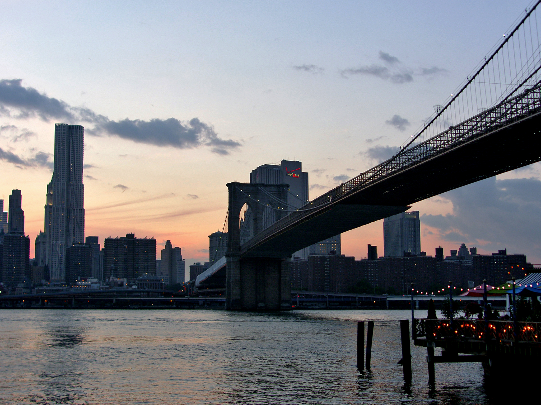 Verso sera sul ponte