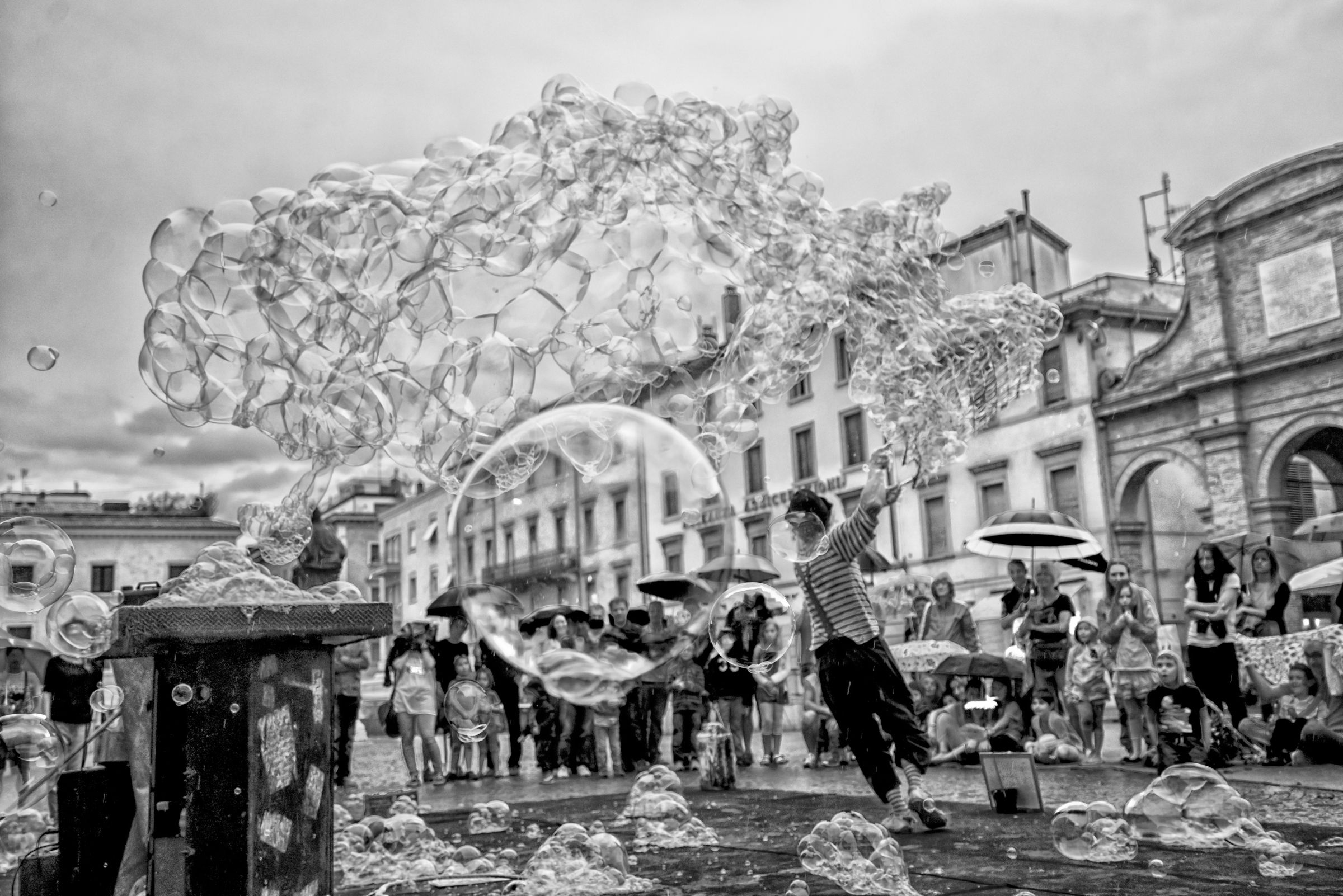bubbles in the square