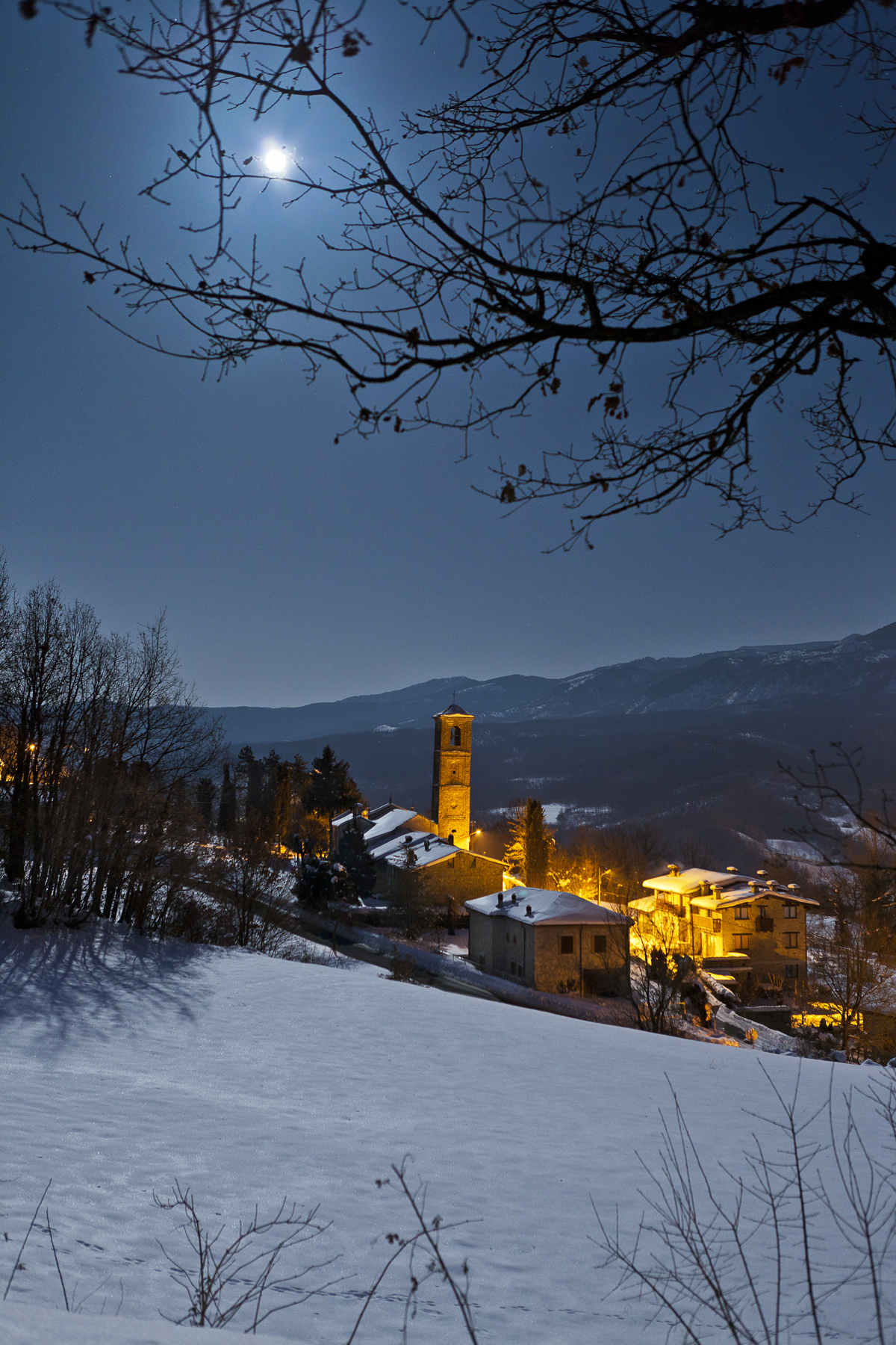 Cerreto Rossi moonlight