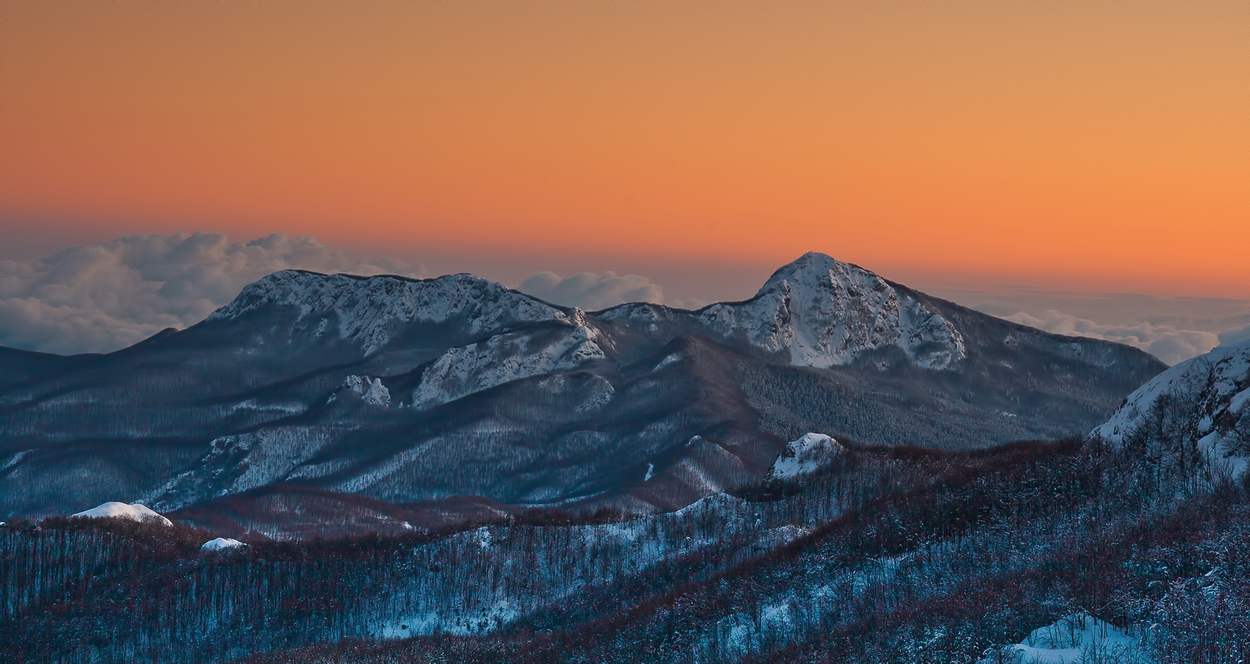 monte Penna, tramonto