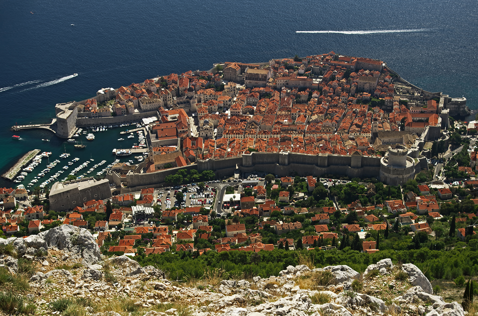 Una vista di Dubrovnik Fortezza di San Lorenzo