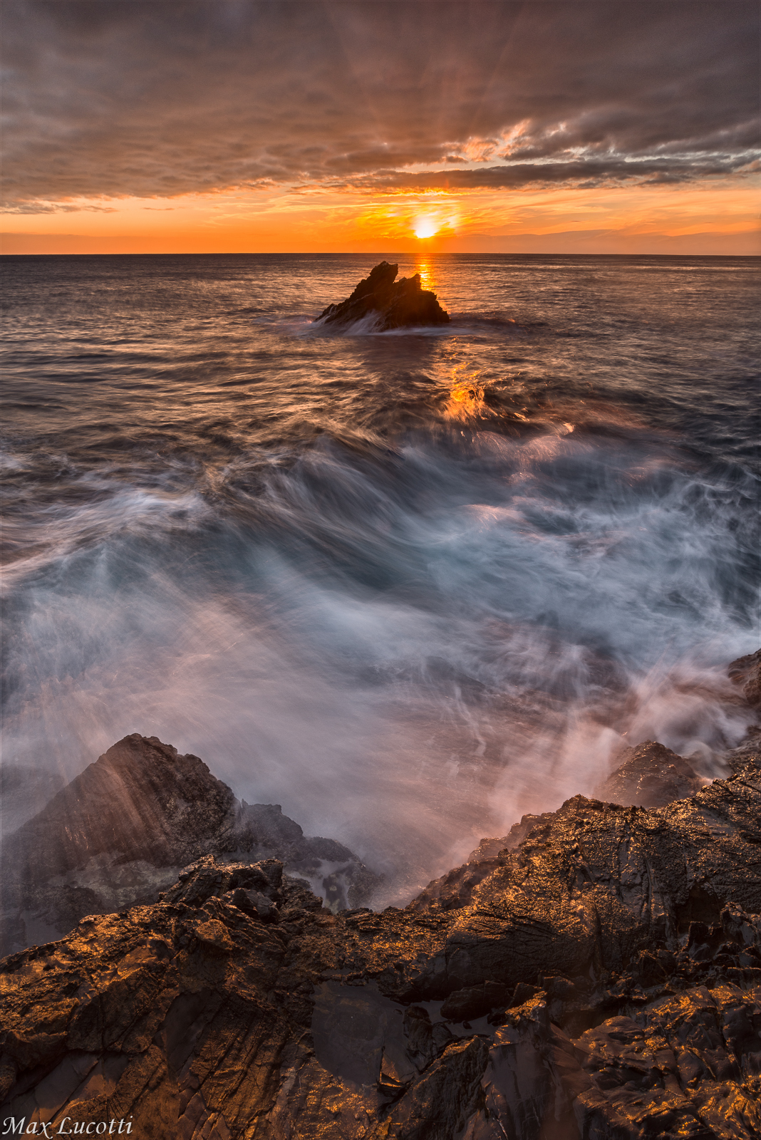 Il solito tramonto sul mare