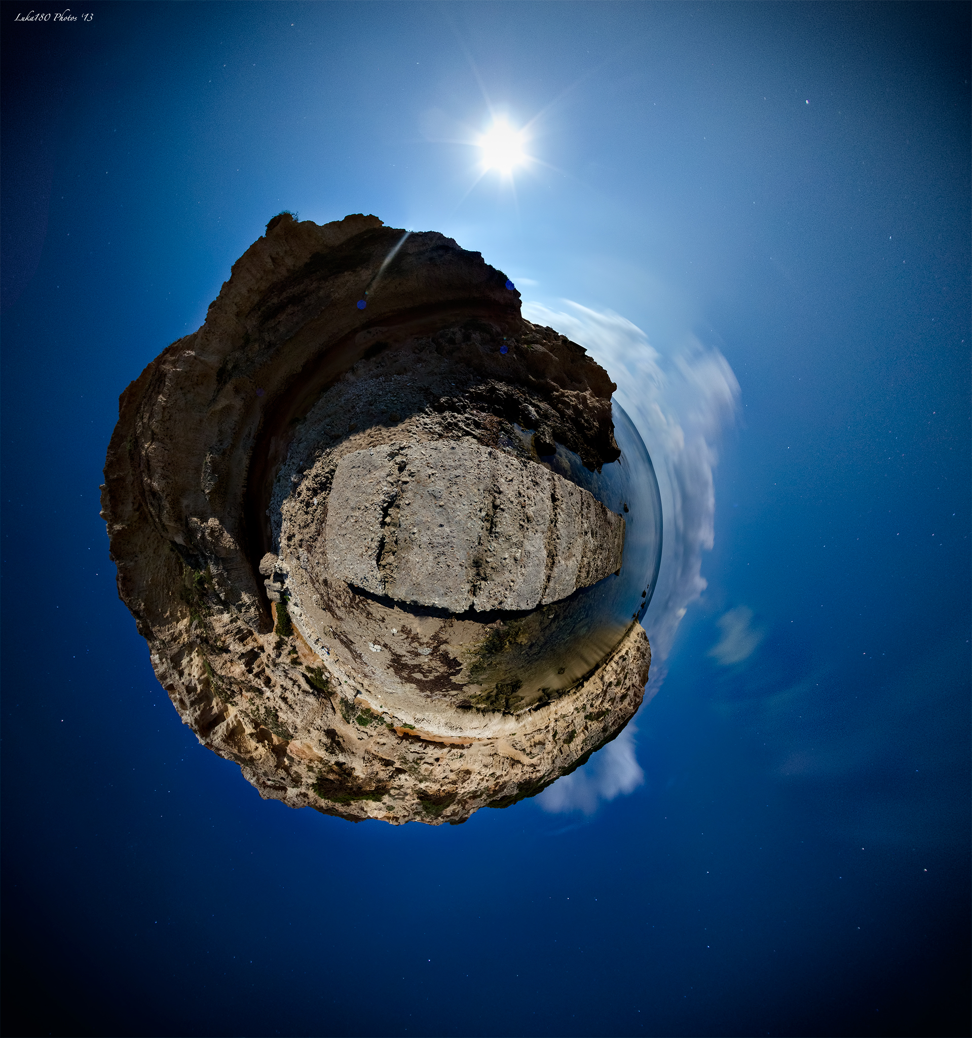 360 ° panorama of Capo Mannu