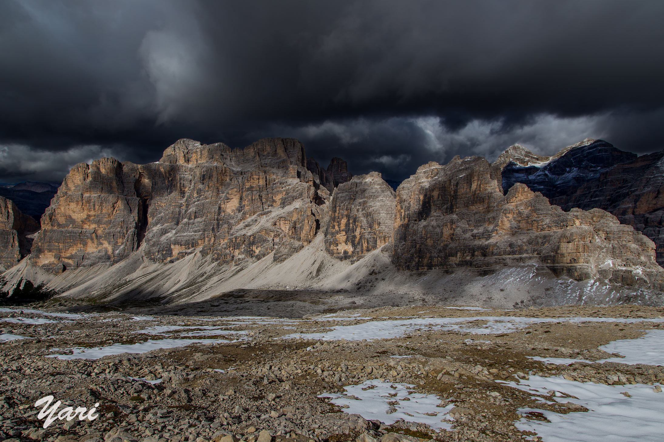 Dolomites - Lagazuoi dark ...