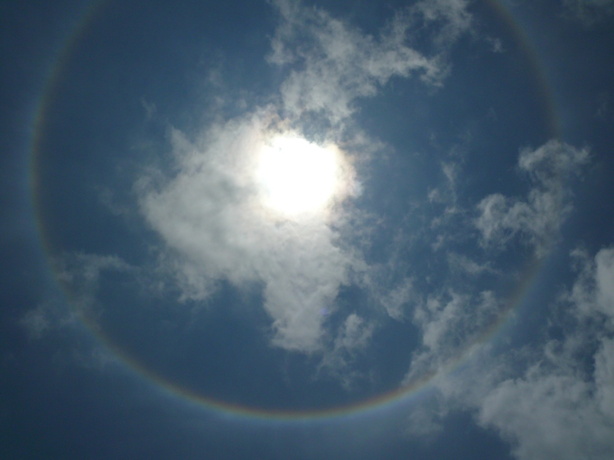 Cambodia - circular rainbow ...