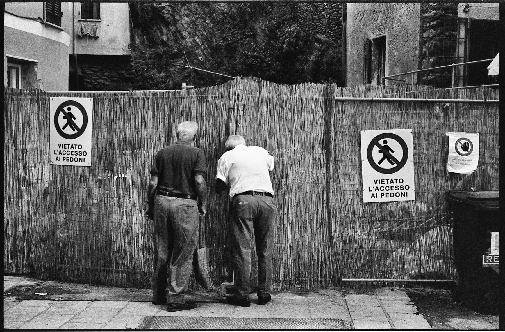 Not accessible for pedestrians