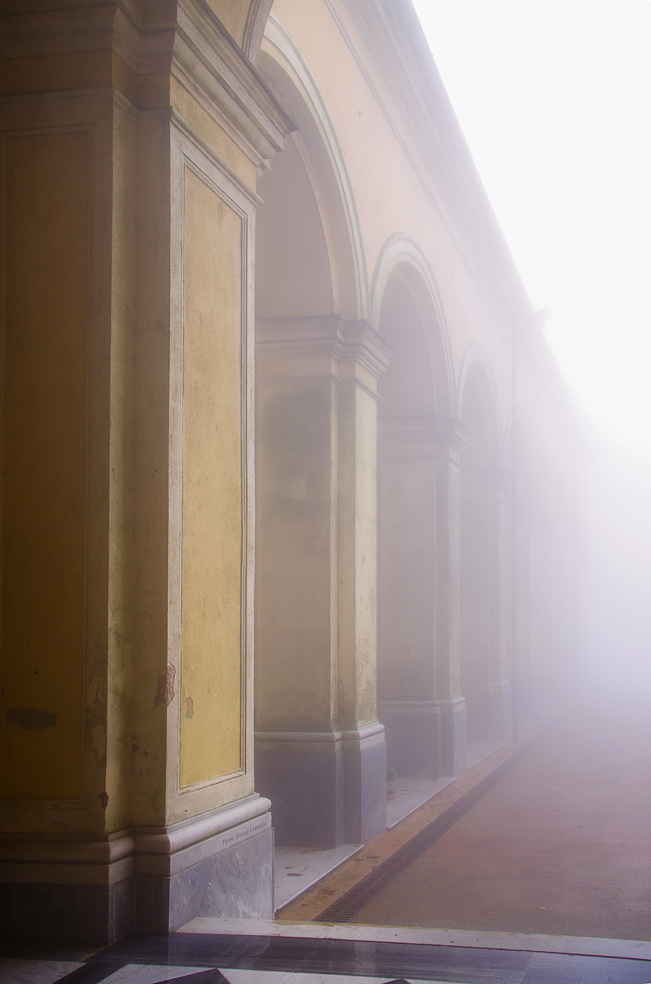 Nebbia e archi