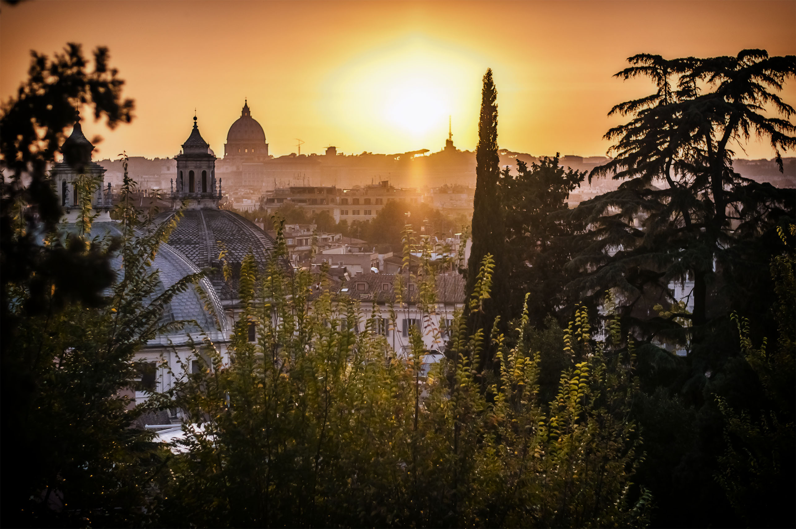 Roma al tramonto