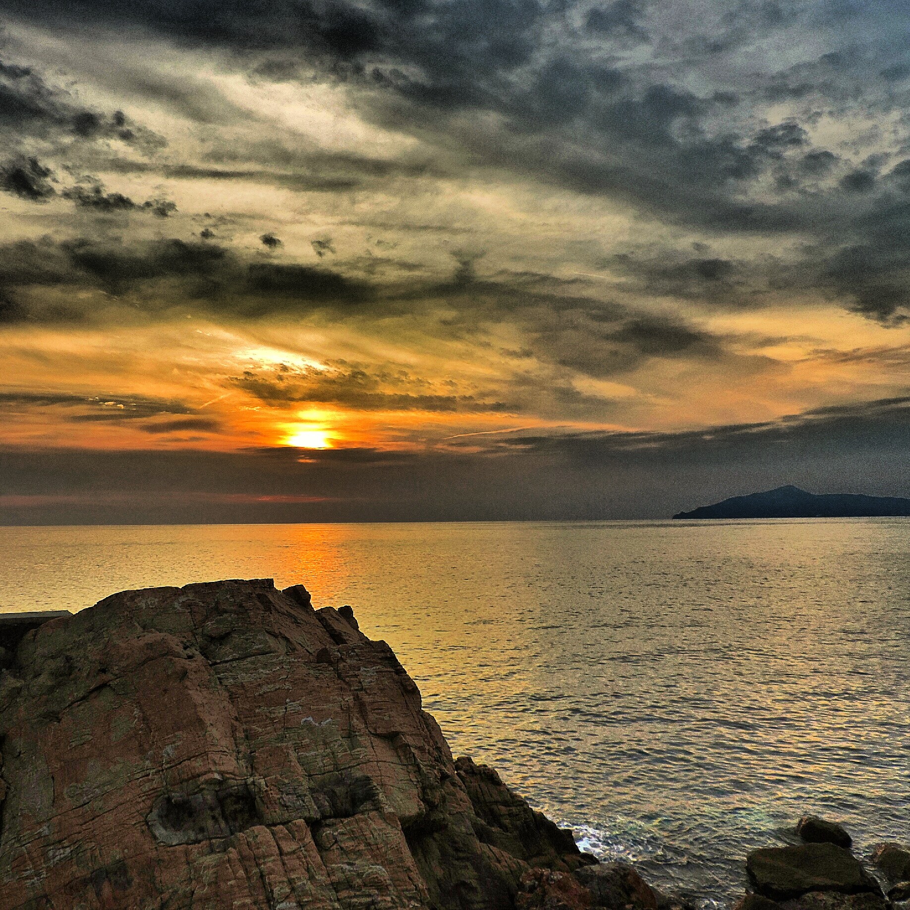 Behind the port Sestri Levante (Genoa)