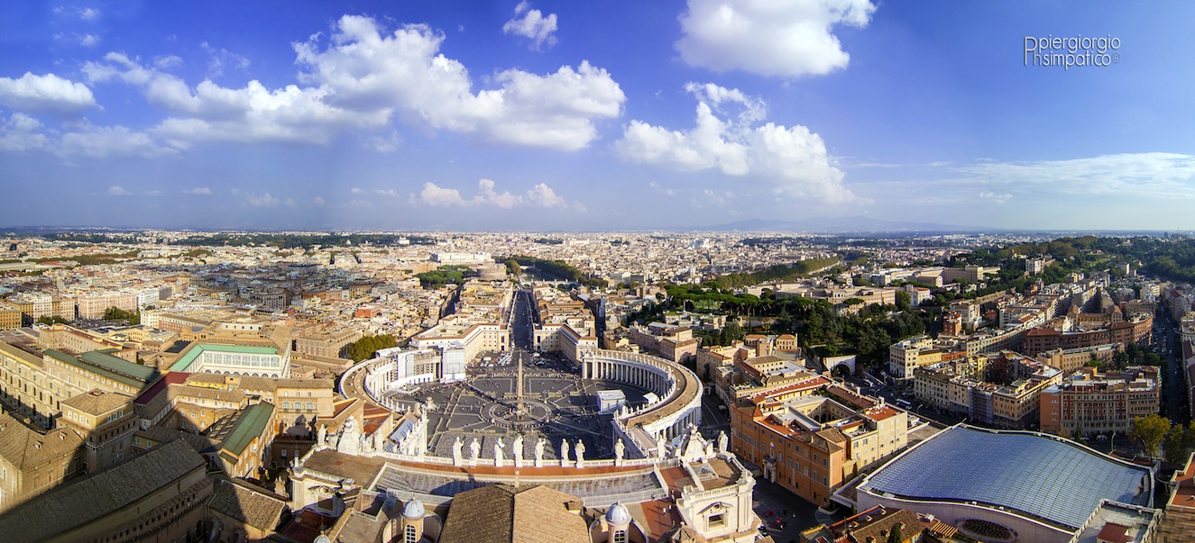 Piazza San Pietro from the dome