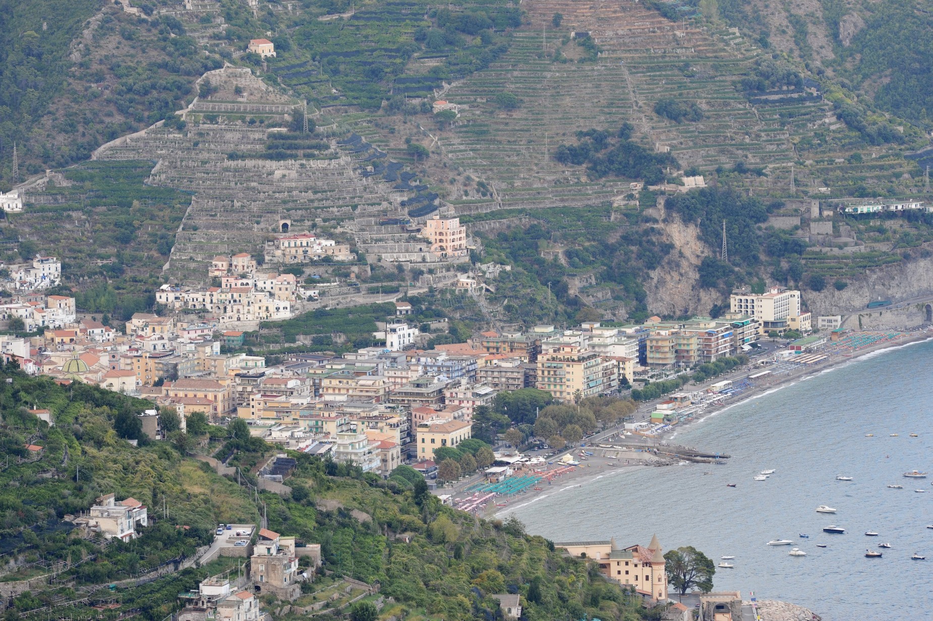 Maiori seen from Ravello, Amalfi Coast
