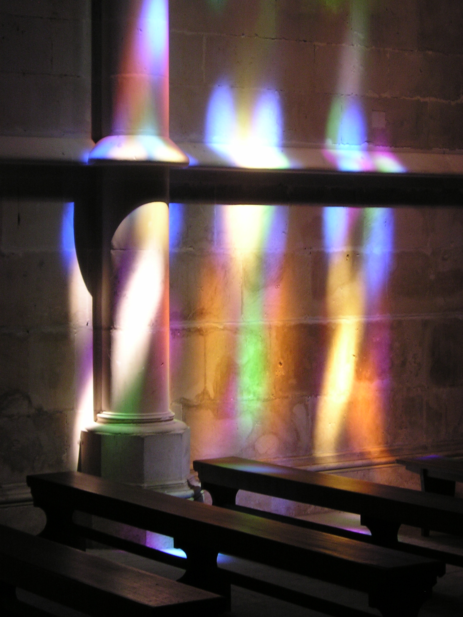 Colors in the church. Batalha, Portugal.