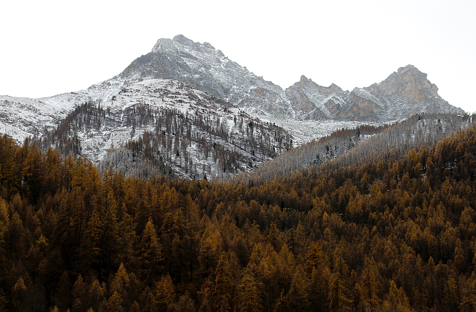 Prime nevi sul Pelvo in valle Varaita