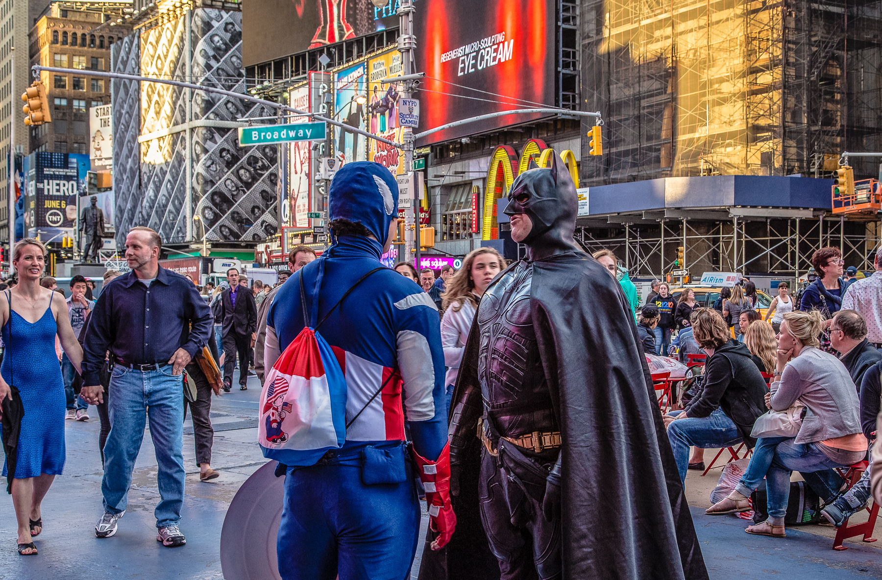 Business meeting in Times Square!