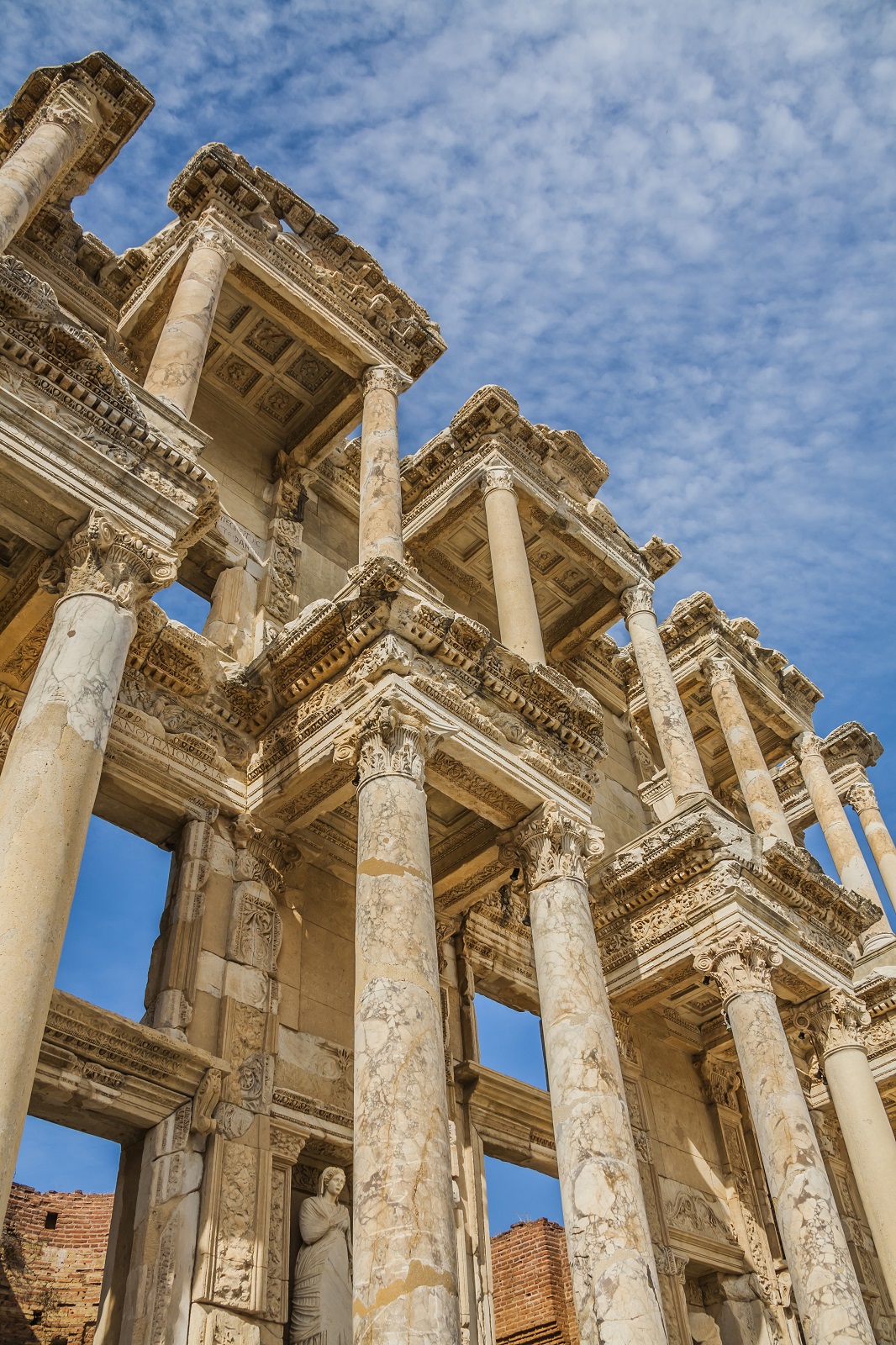 La facciata della biblioteca di Celso ad Efeso