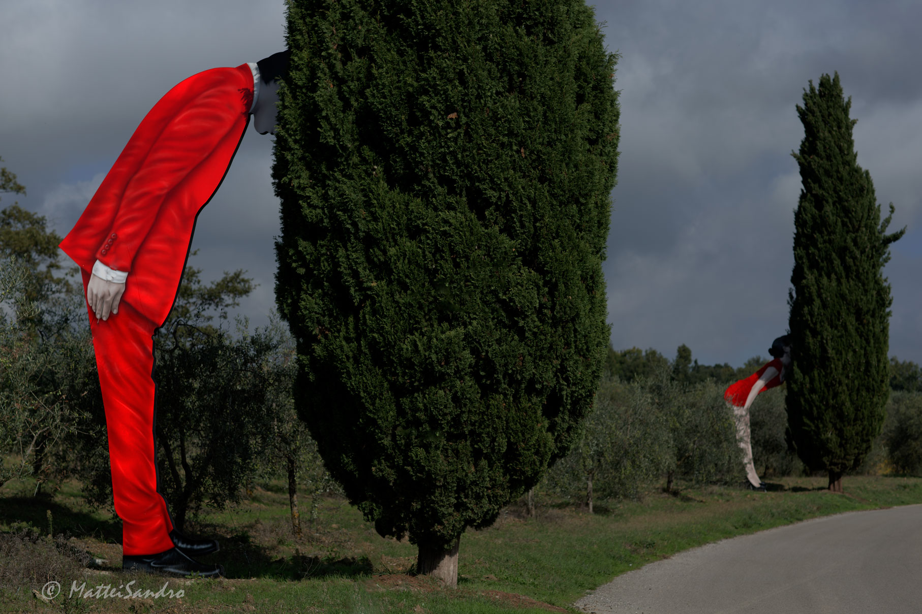 Sculptures in chianti