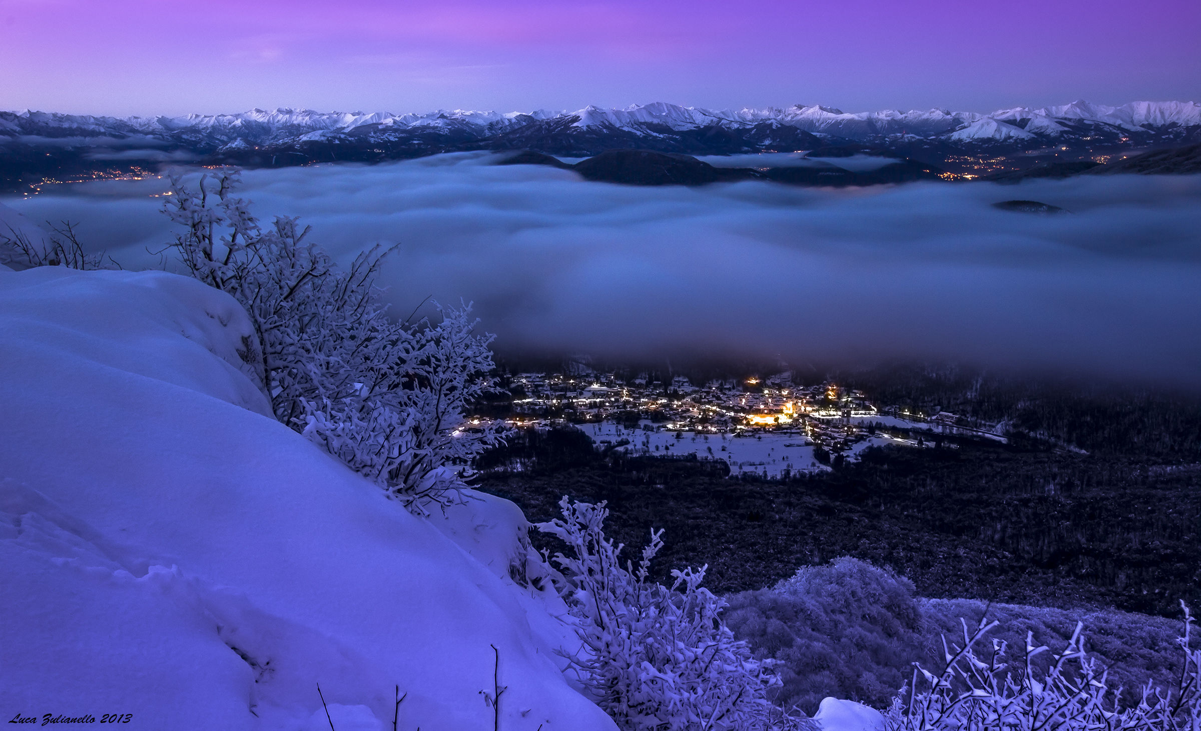 We live in a small town hidden by fog