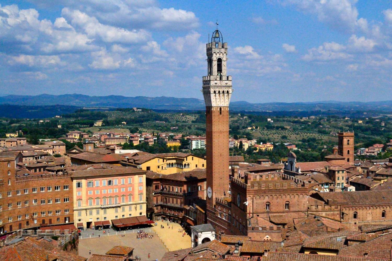 Piazza del Campo dall'alto,Siena