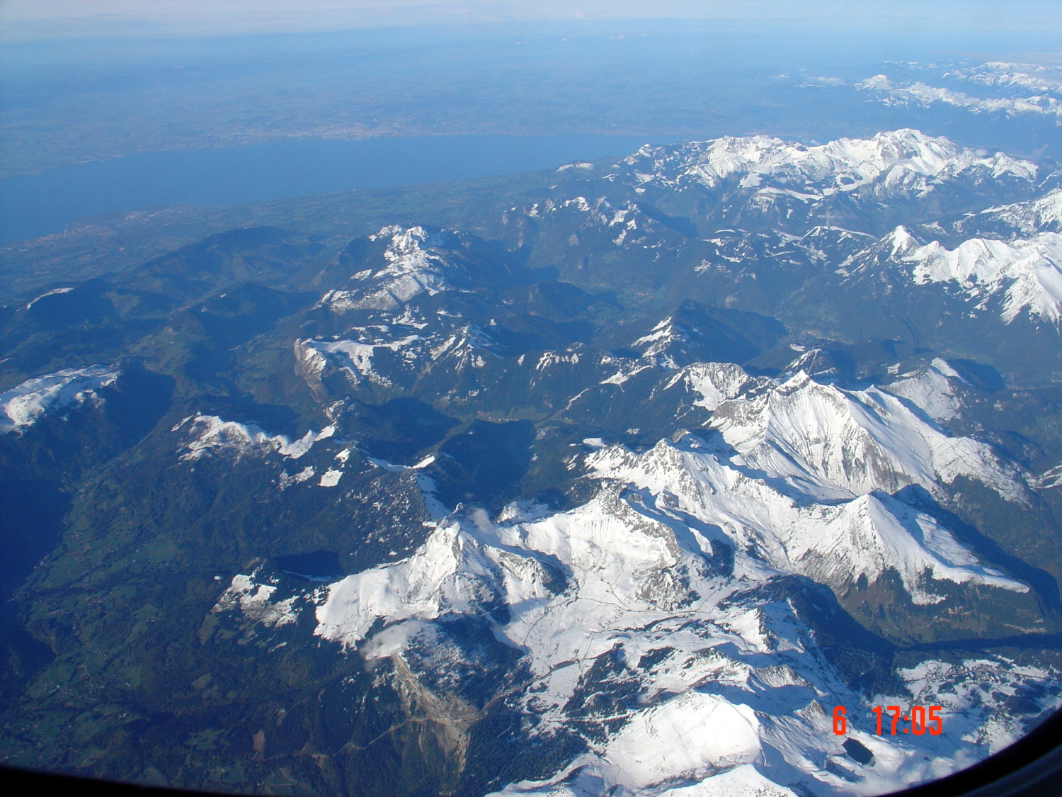 Alpi  viste dall'aereo