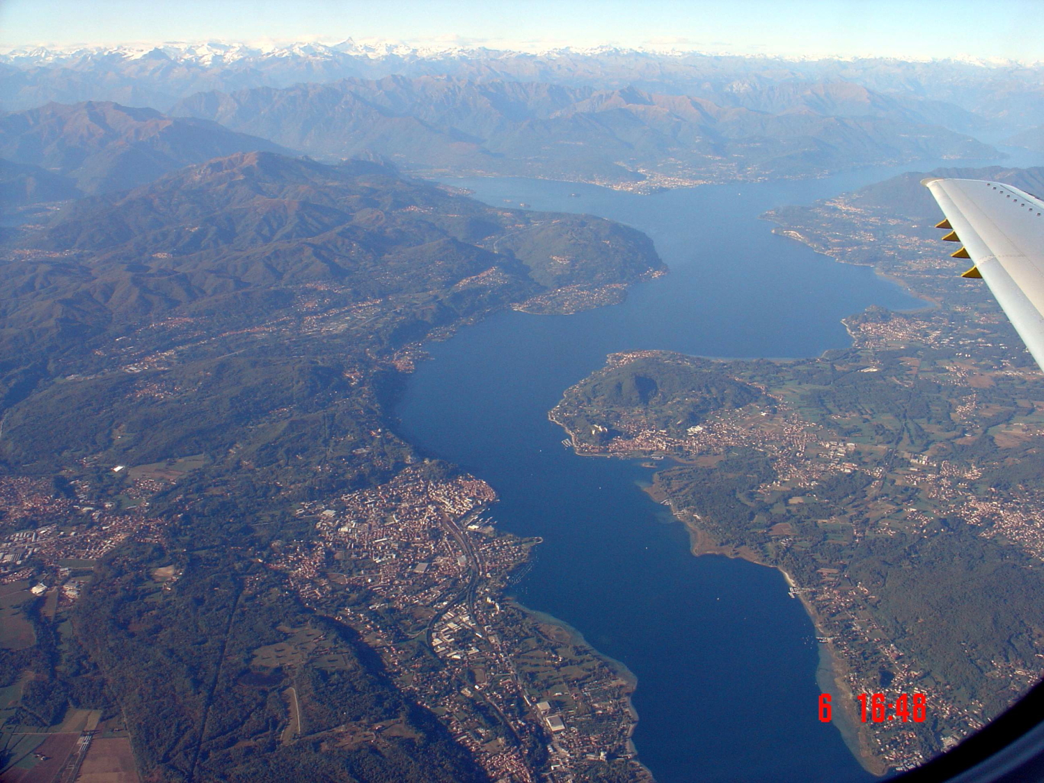 Alpi  viste dall'aereo