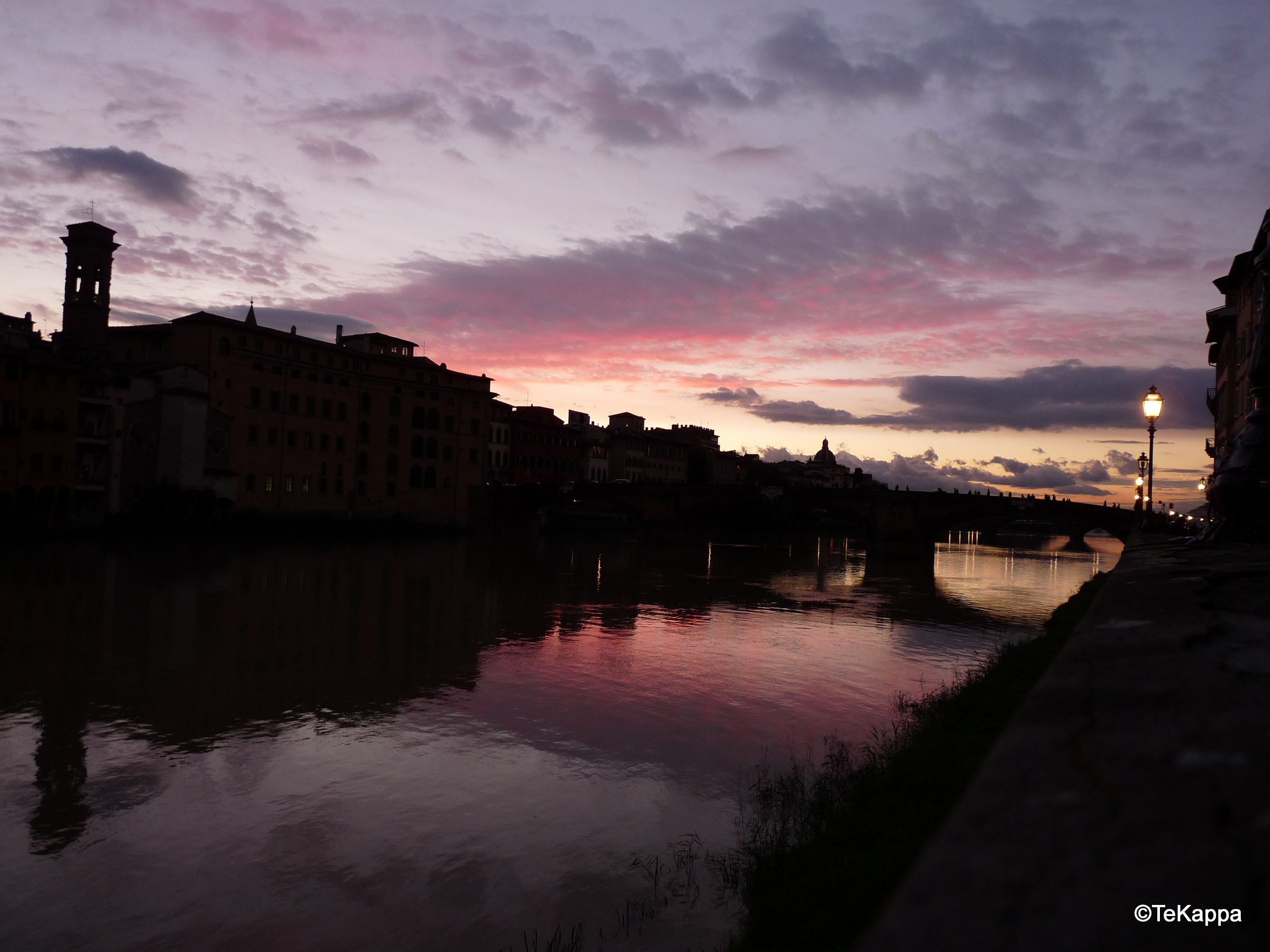 Tramonto in Florenz