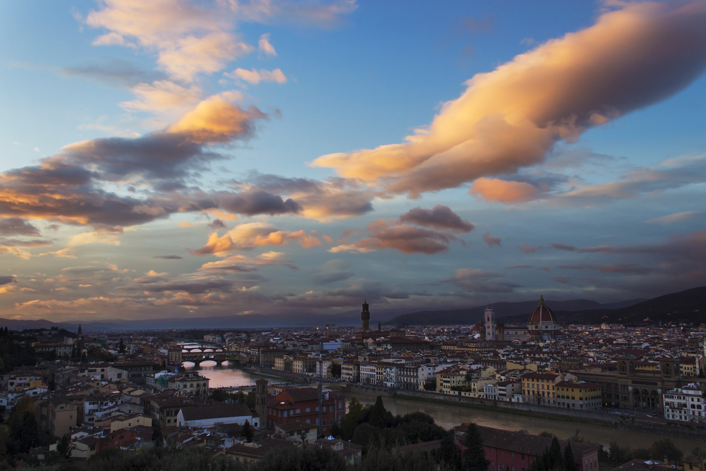 Florence at sunset