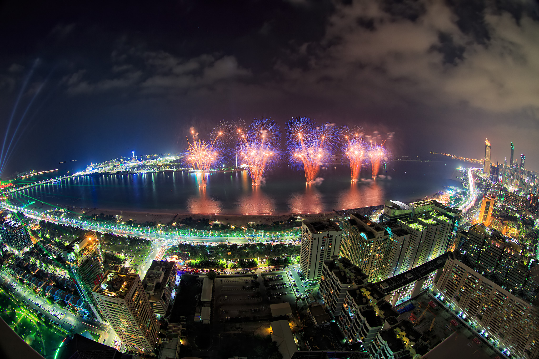 42nd UAE National Day Fireworks on the Corniche