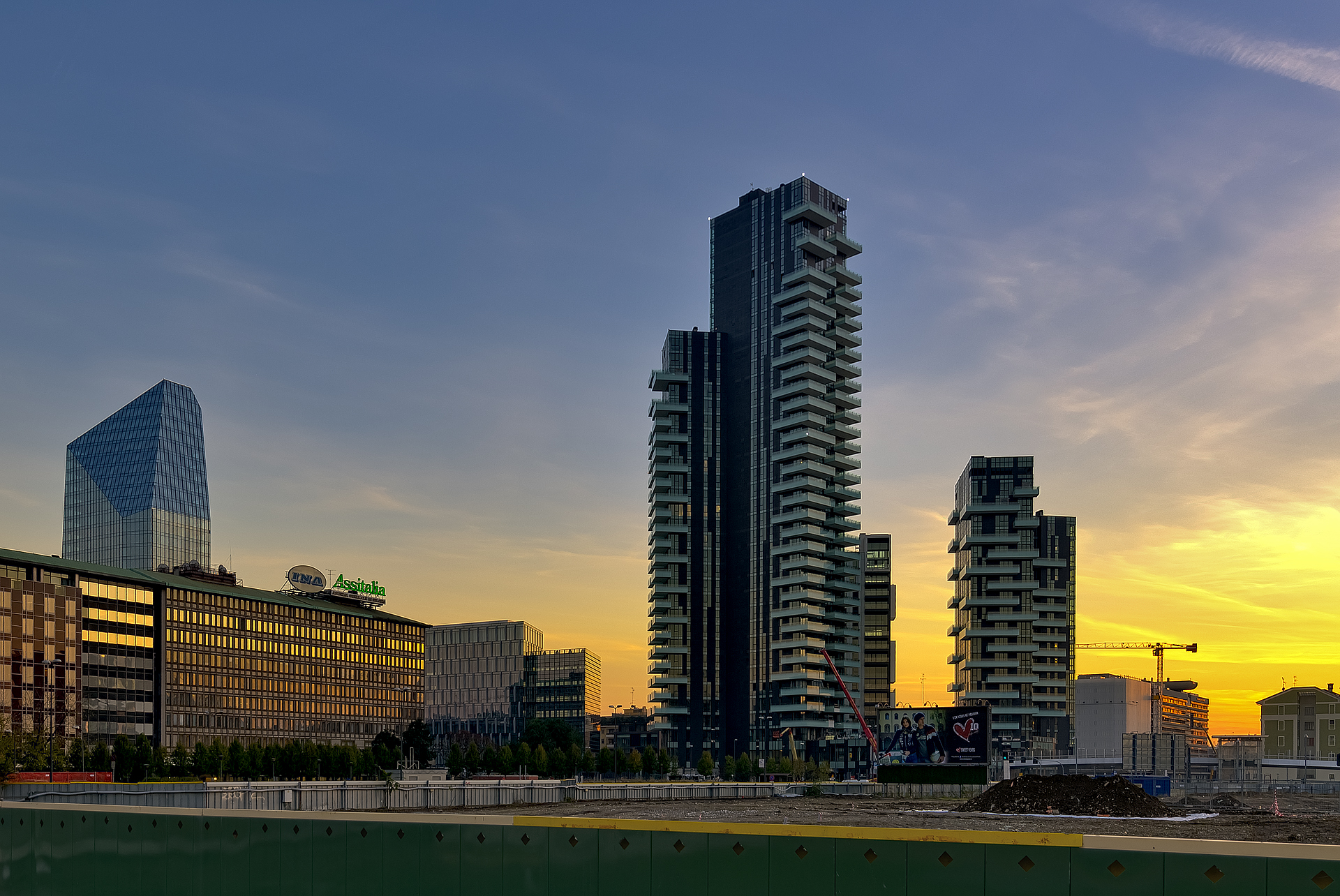 Tramonto a Milano...